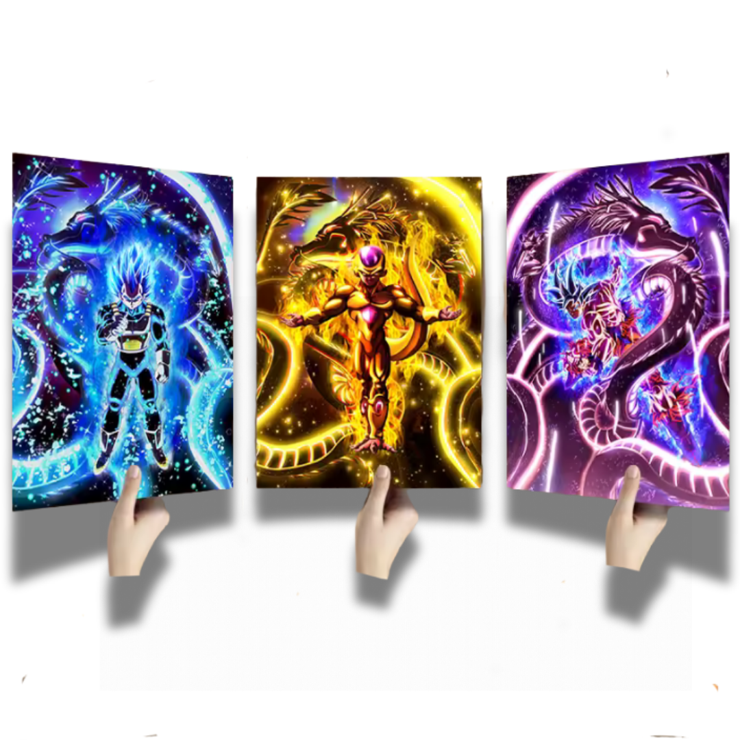 Cuadro 3D de Dragón Ball Super