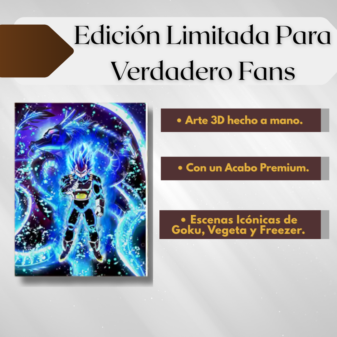 Cuadro 3D de Dragón Ball Super
