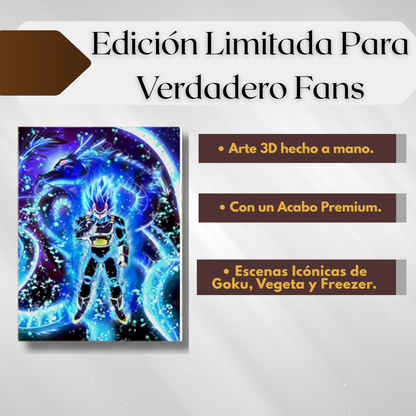 Cuadro 3D de Dragón Ball Super