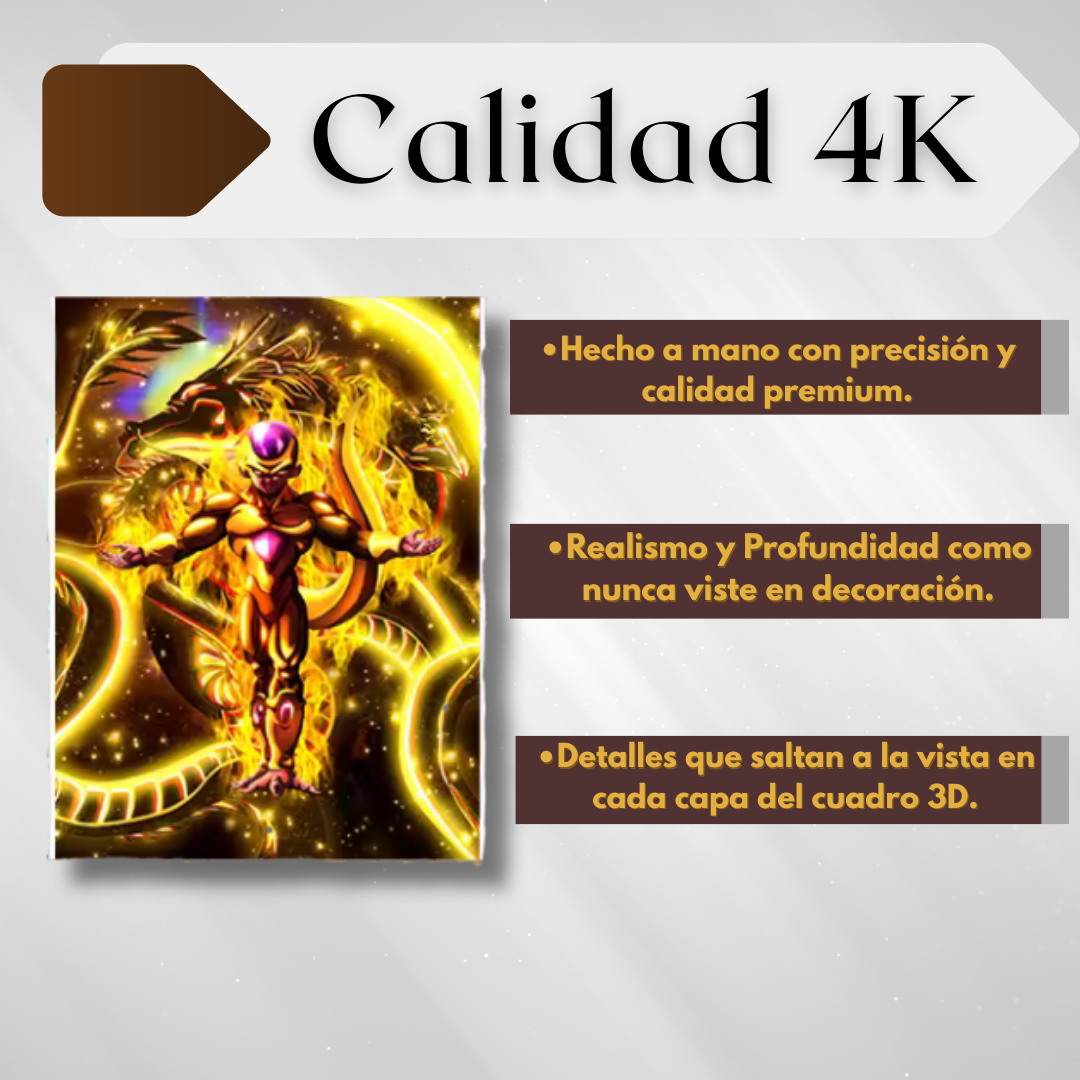 Cuadro 3D de Dragón Ball Super