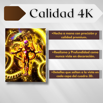 Cuadro 3D de Dragón Ball Super